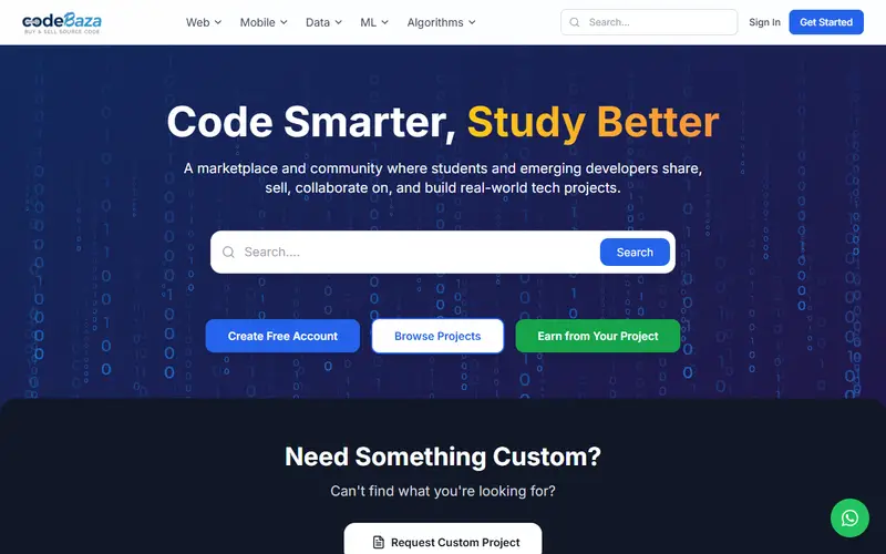 Codebaza website screenshot